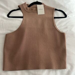 bohme Women's Sleeveless Tan Crop Top